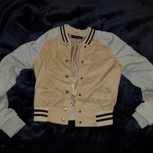 New Look Adorable Mock Varsity Jacket